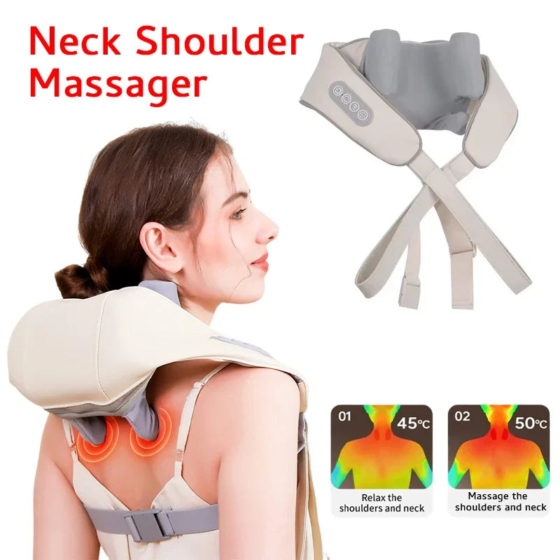 Shiatsu Neck And Shoulder Massager Shawl